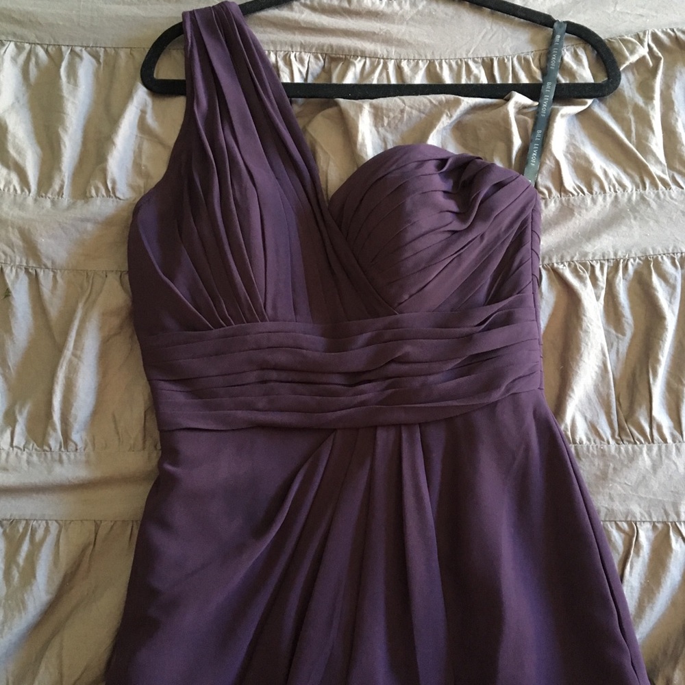 Bill Levkoff dress, plum, style #749